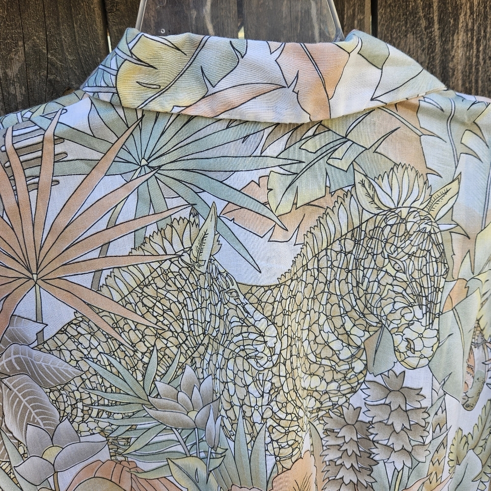 Rhapsody Tropical Print Women Shirt Size Small - Picture 13 of 16